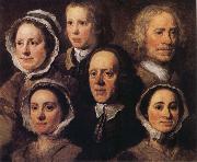 Heads of Six of Hogarth's Servants, William Hogarth